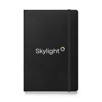 Skylight Hardcover bound notebook - White Print