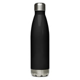 Stainless steel water bottle - Vertical Black