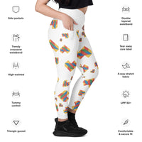Heart Leggings with Pockets